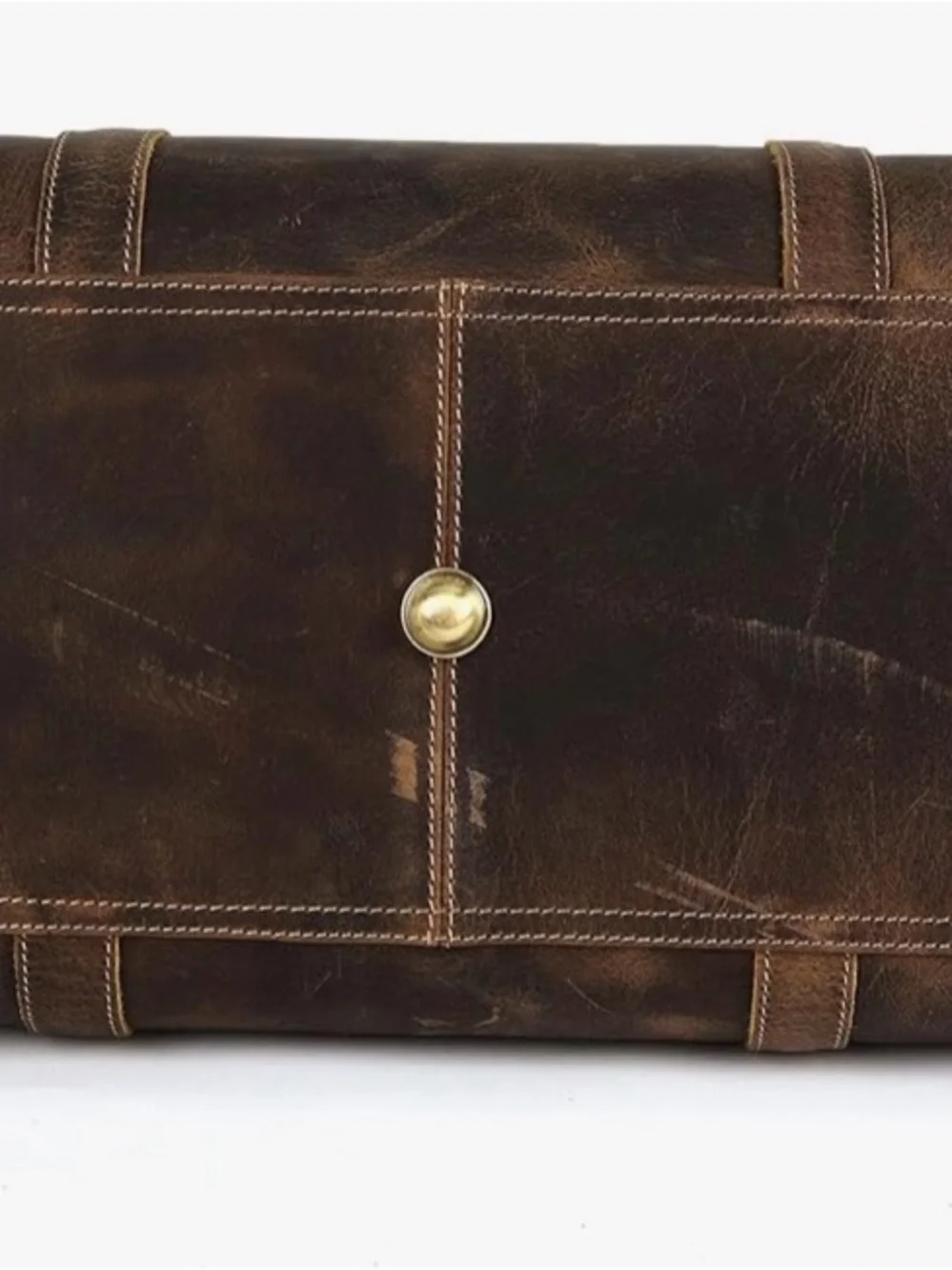 Leather (Buffalo) Duffel Bag - Mens